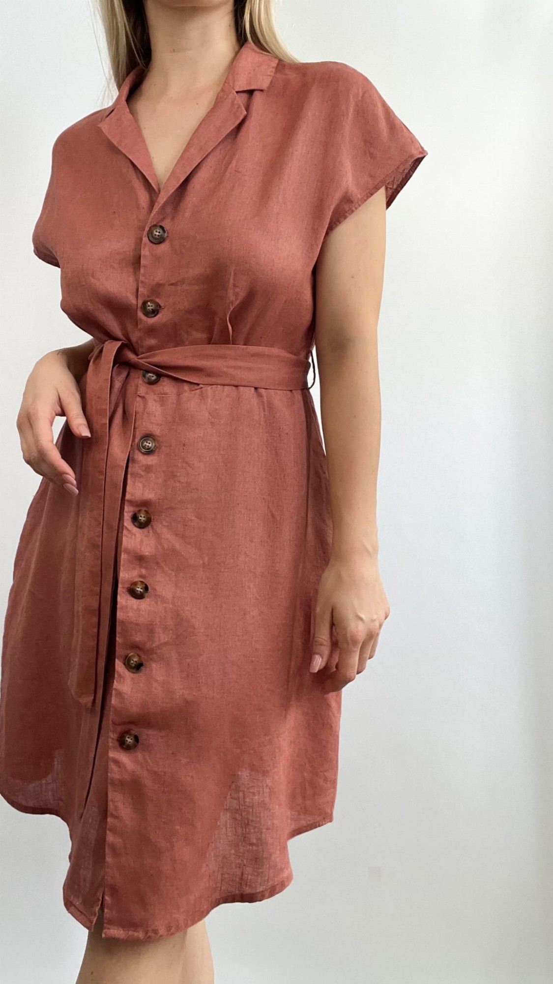 Sukienka Mango 100% len 