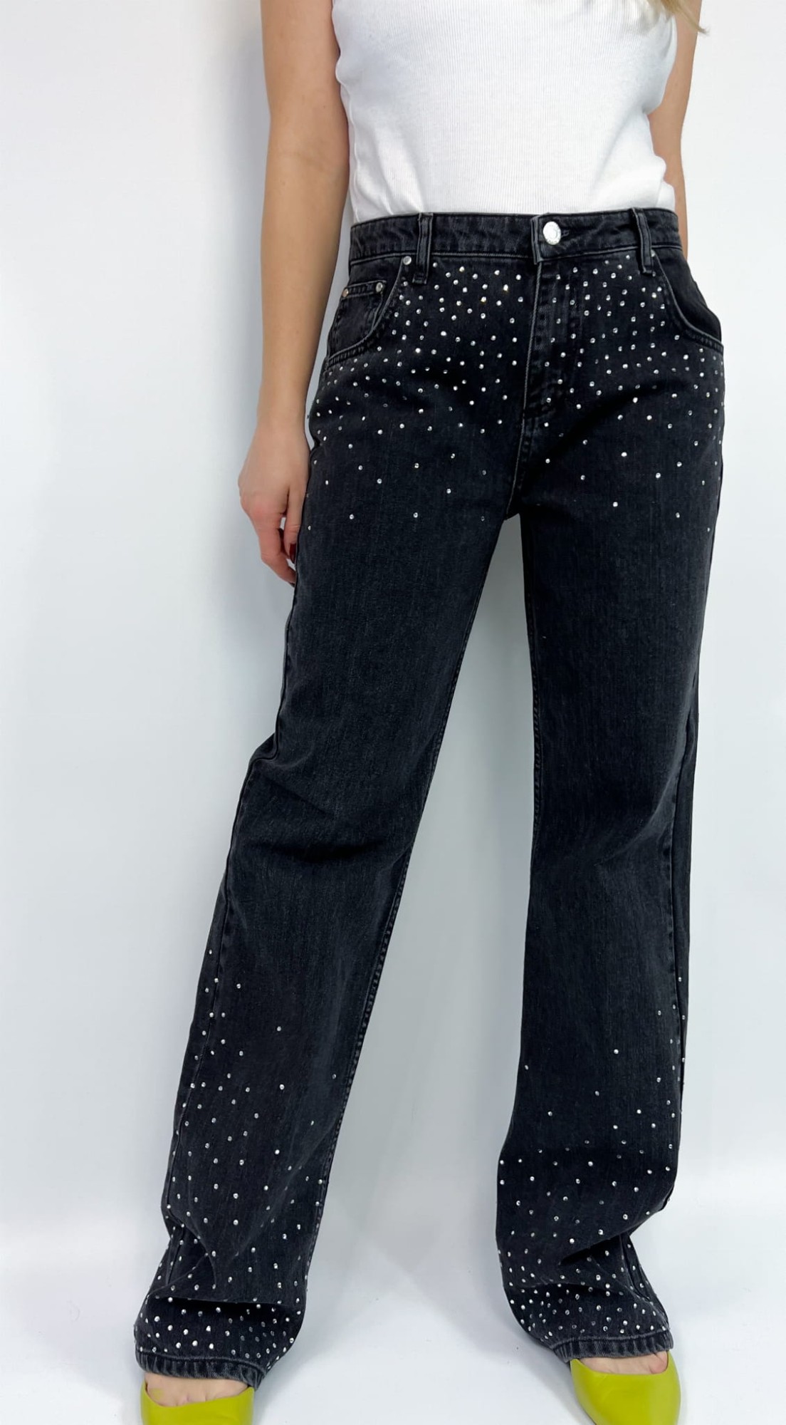 The Couture Club spodnie z diamencikami 