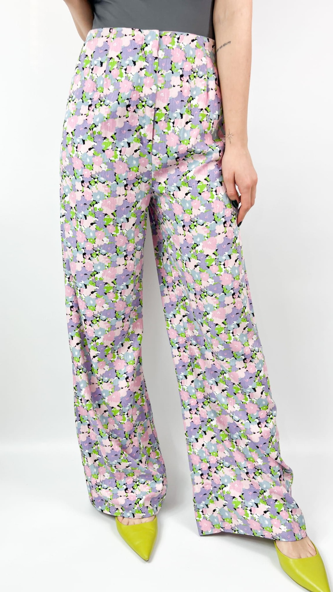 Selected Femme spodnie w kwiaty 