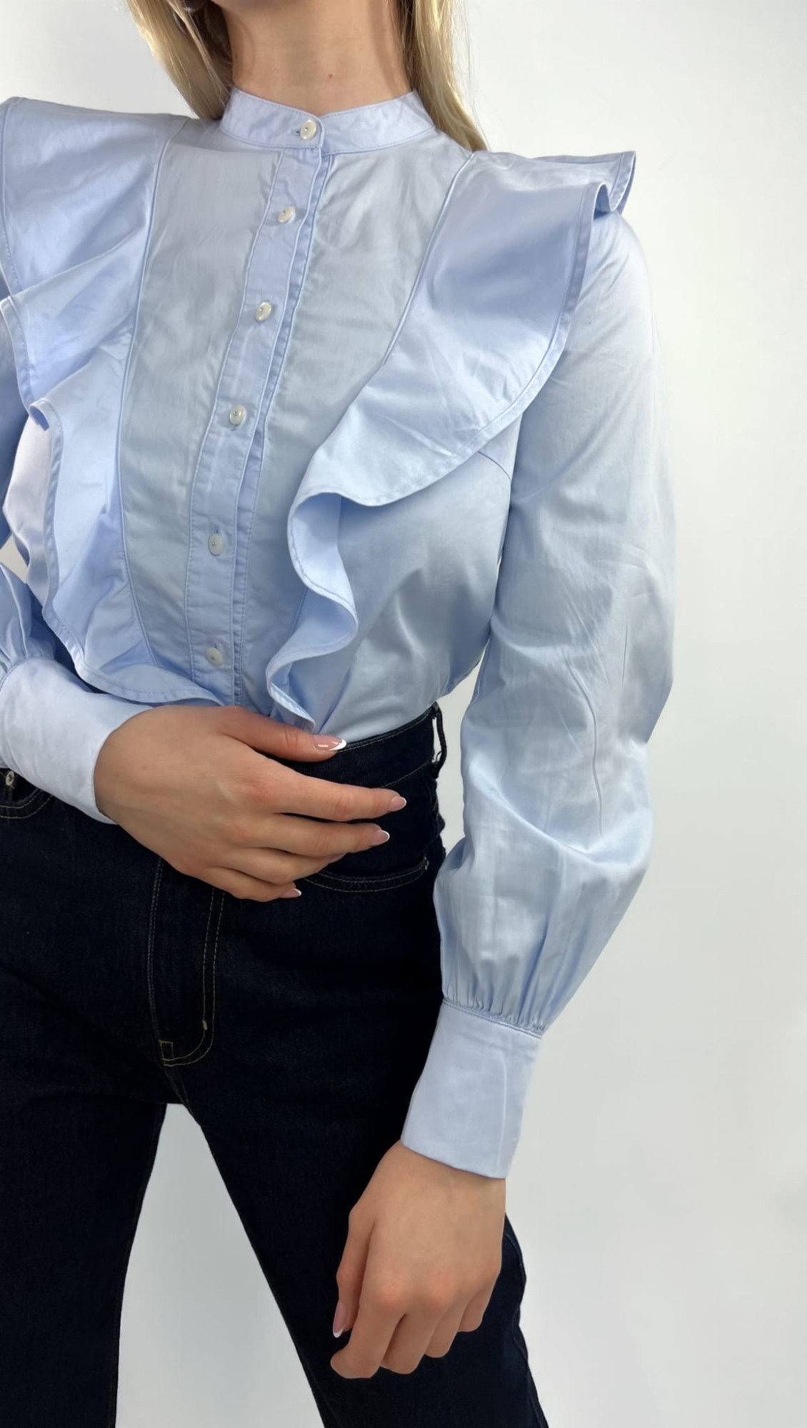 Baum und Pferdgarten koszula z żabotem 