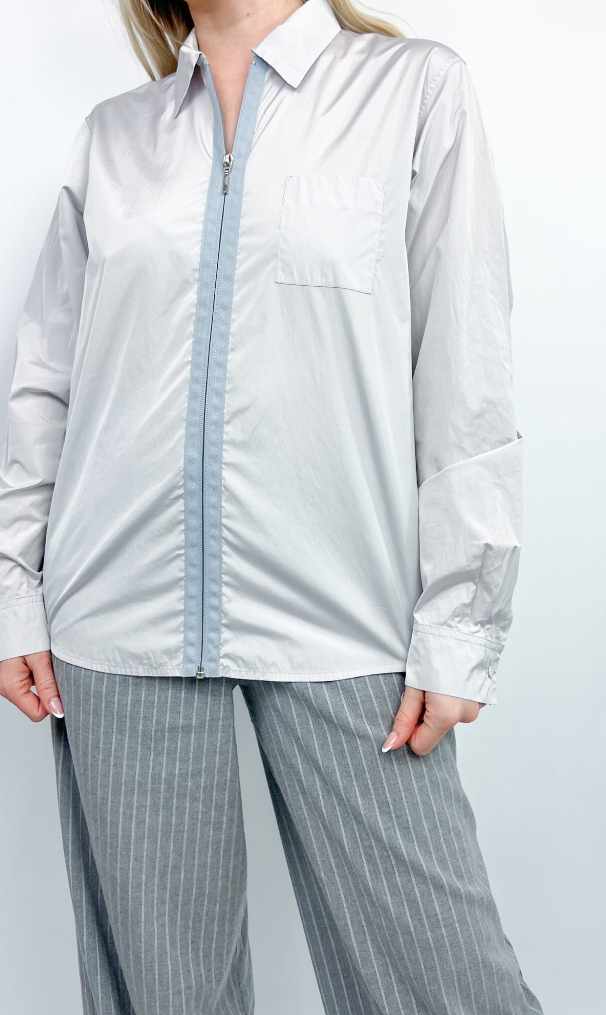 Jil Sander koszula z zamkiem 