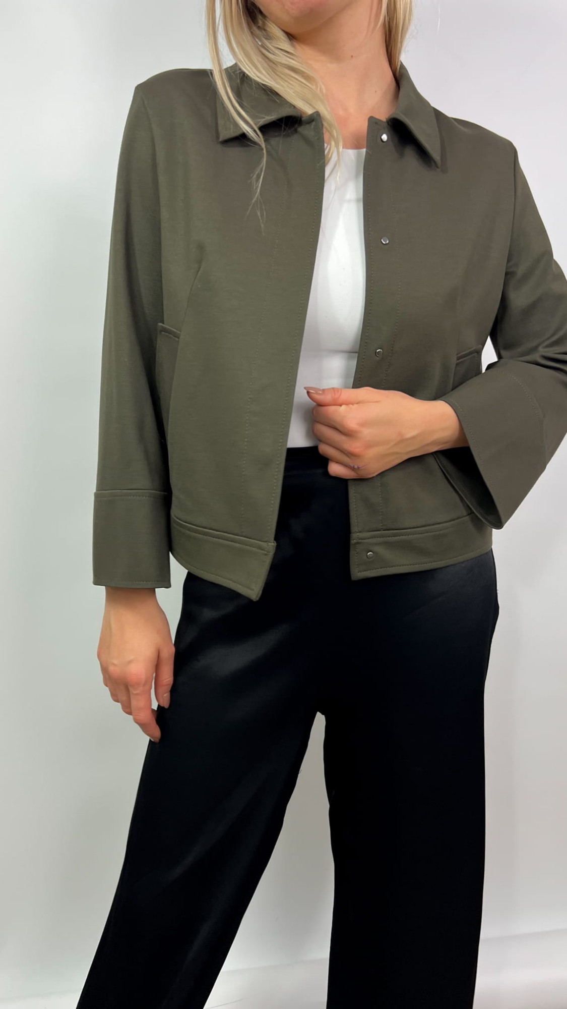 Gerry Weber żakiet zielony wiskoza 