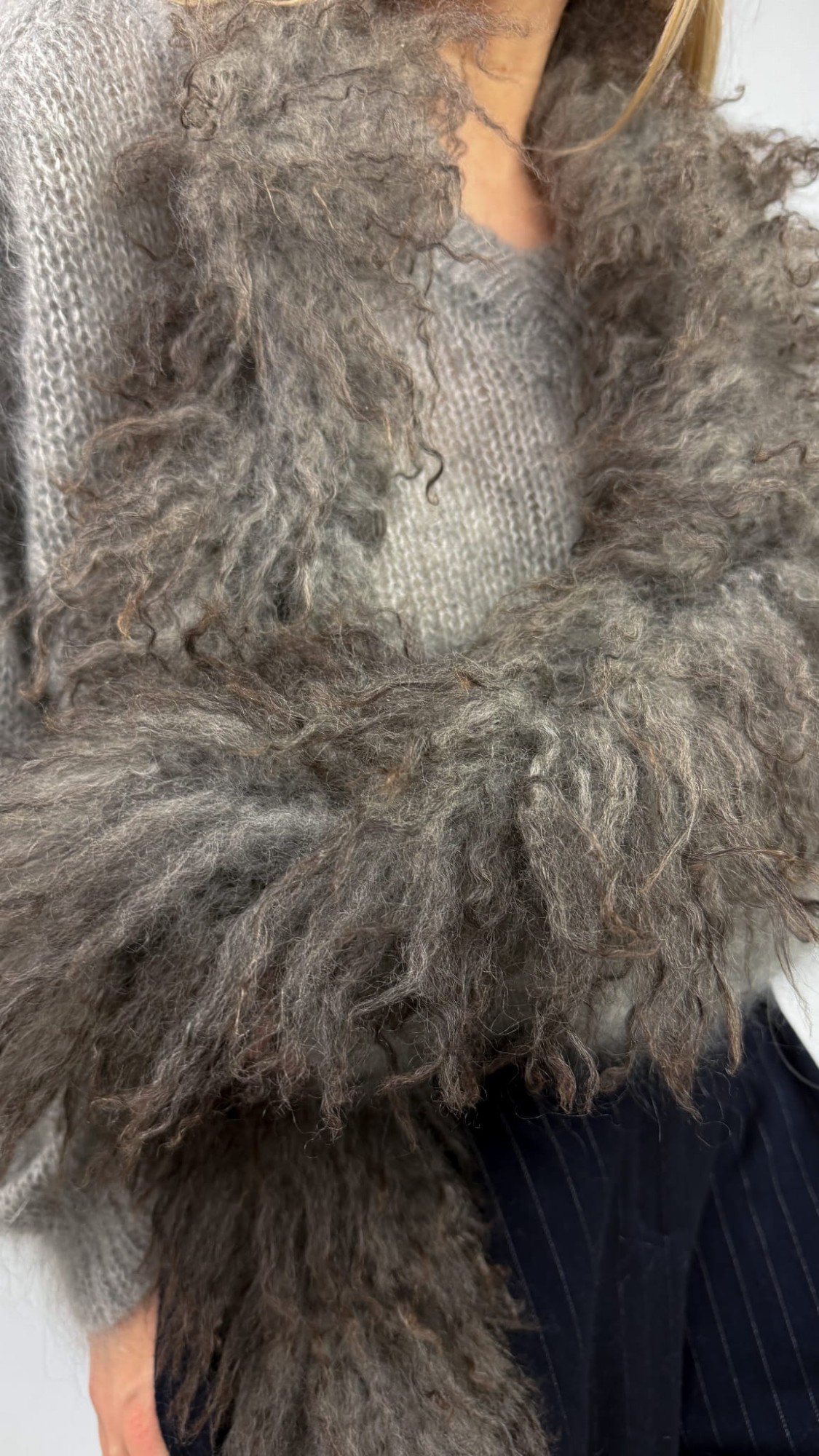 Szalik 100% futerko lamy 