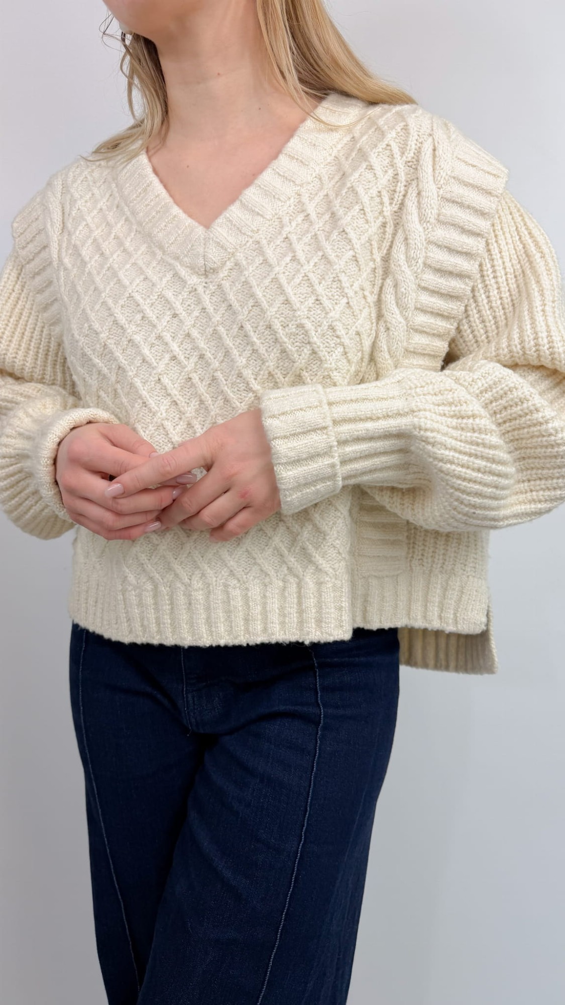 &other stories sweter wełna/bawelna 