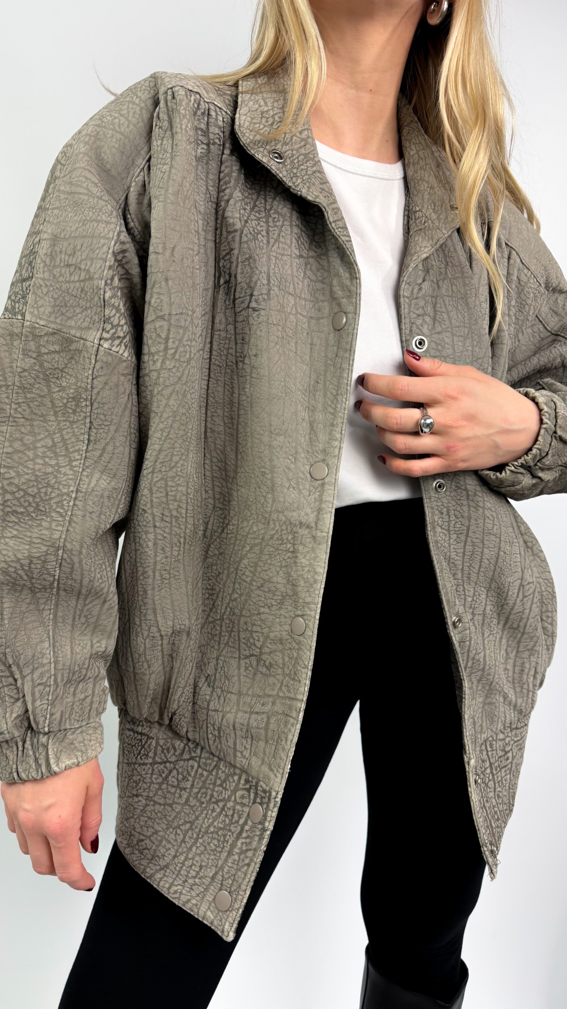 Kurtka skórzana vintage Made in Korea 