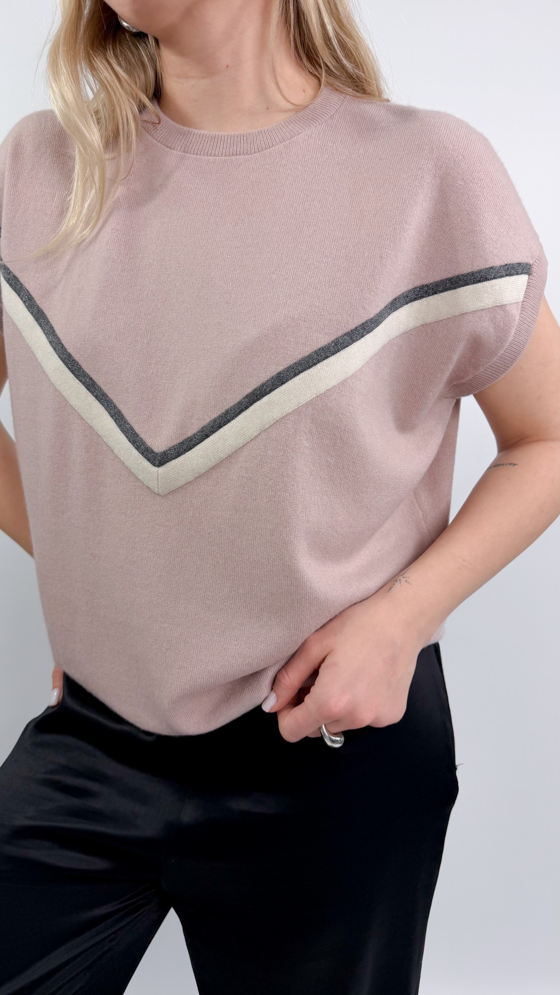 BRUNELLO CUCINELLI kamizelka kaszmirowa 