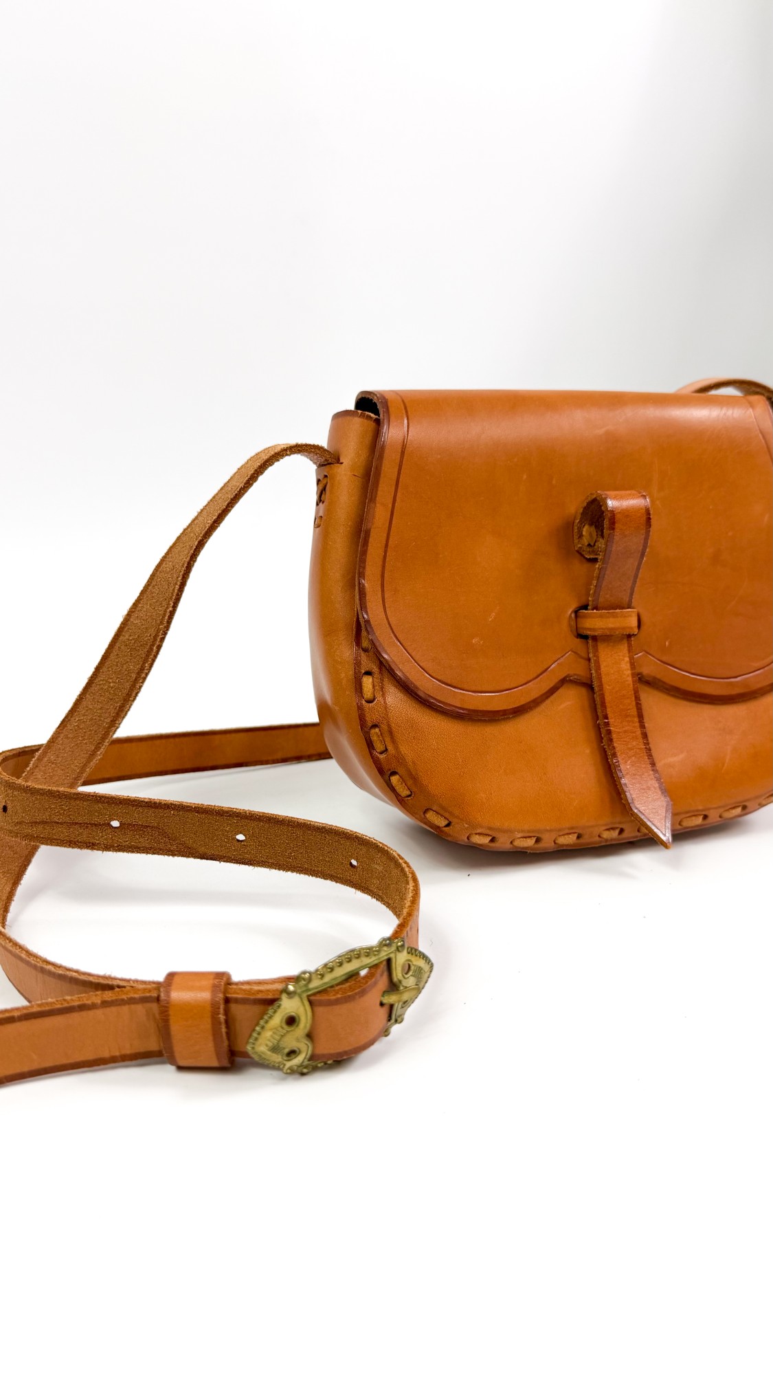 Torebka skóra naturalna vintage retro 