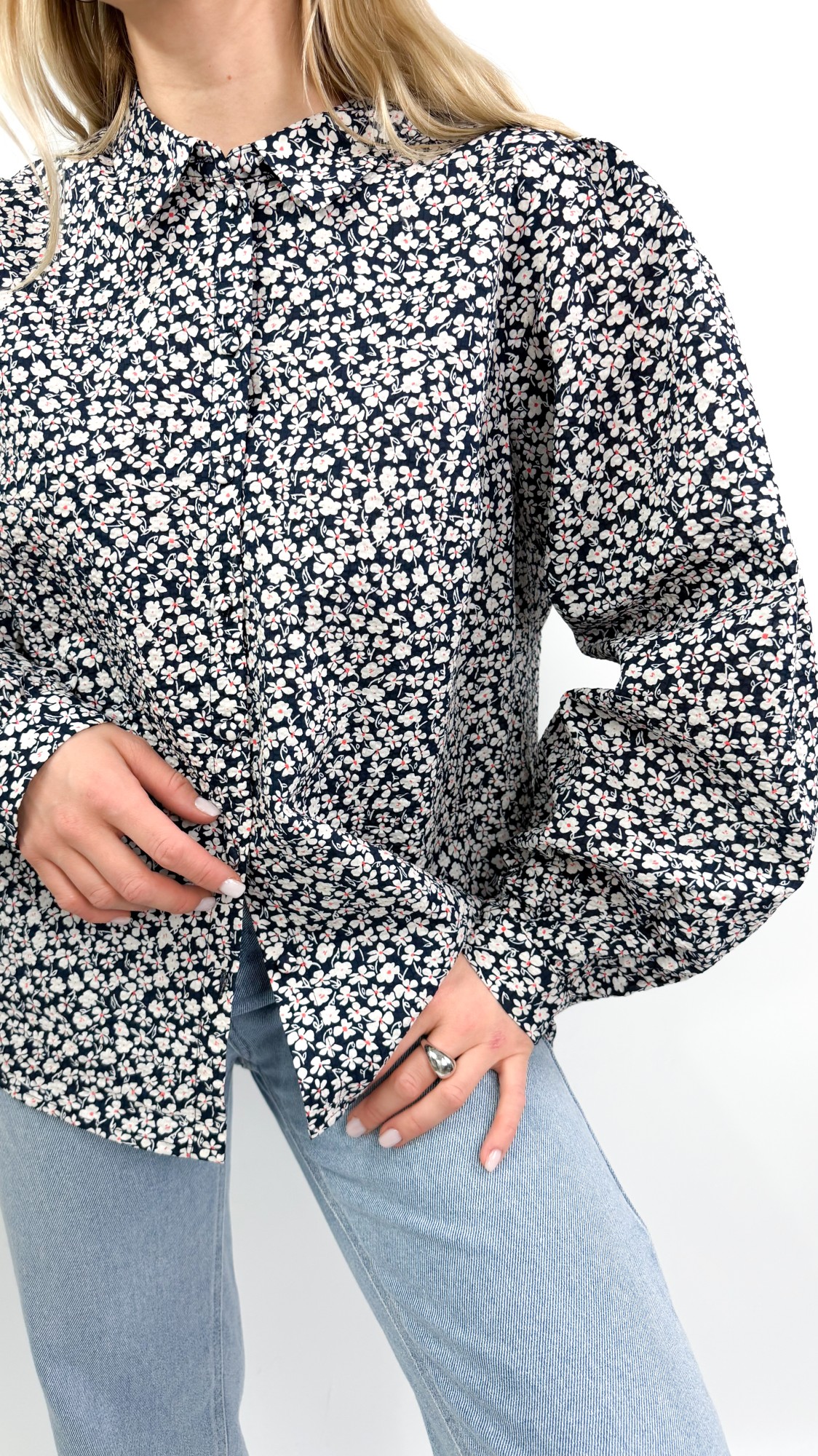 Va Vite koszula w kwiaty 100% bawełna 