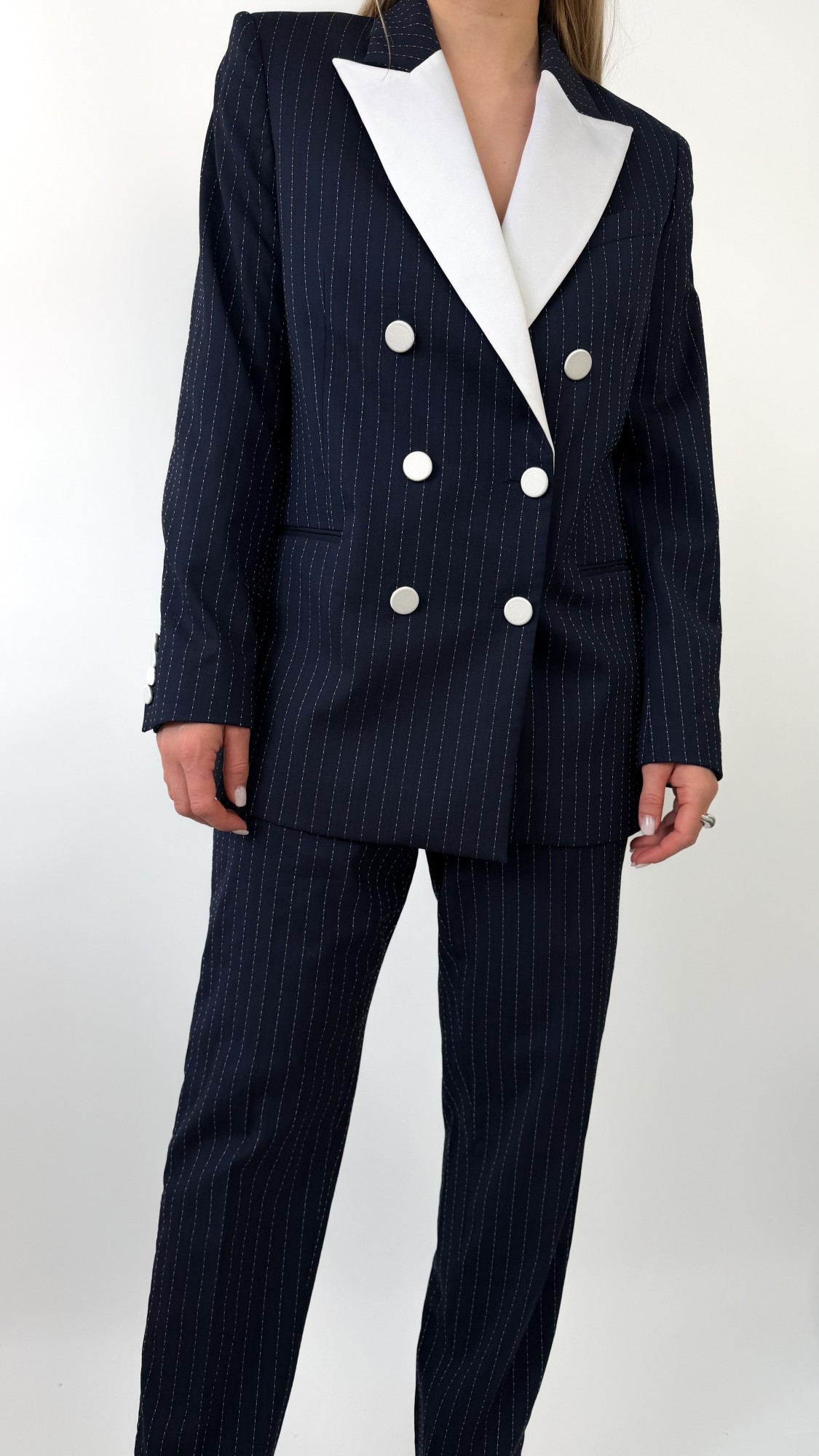 RACIL garnitur wełniany w paski 