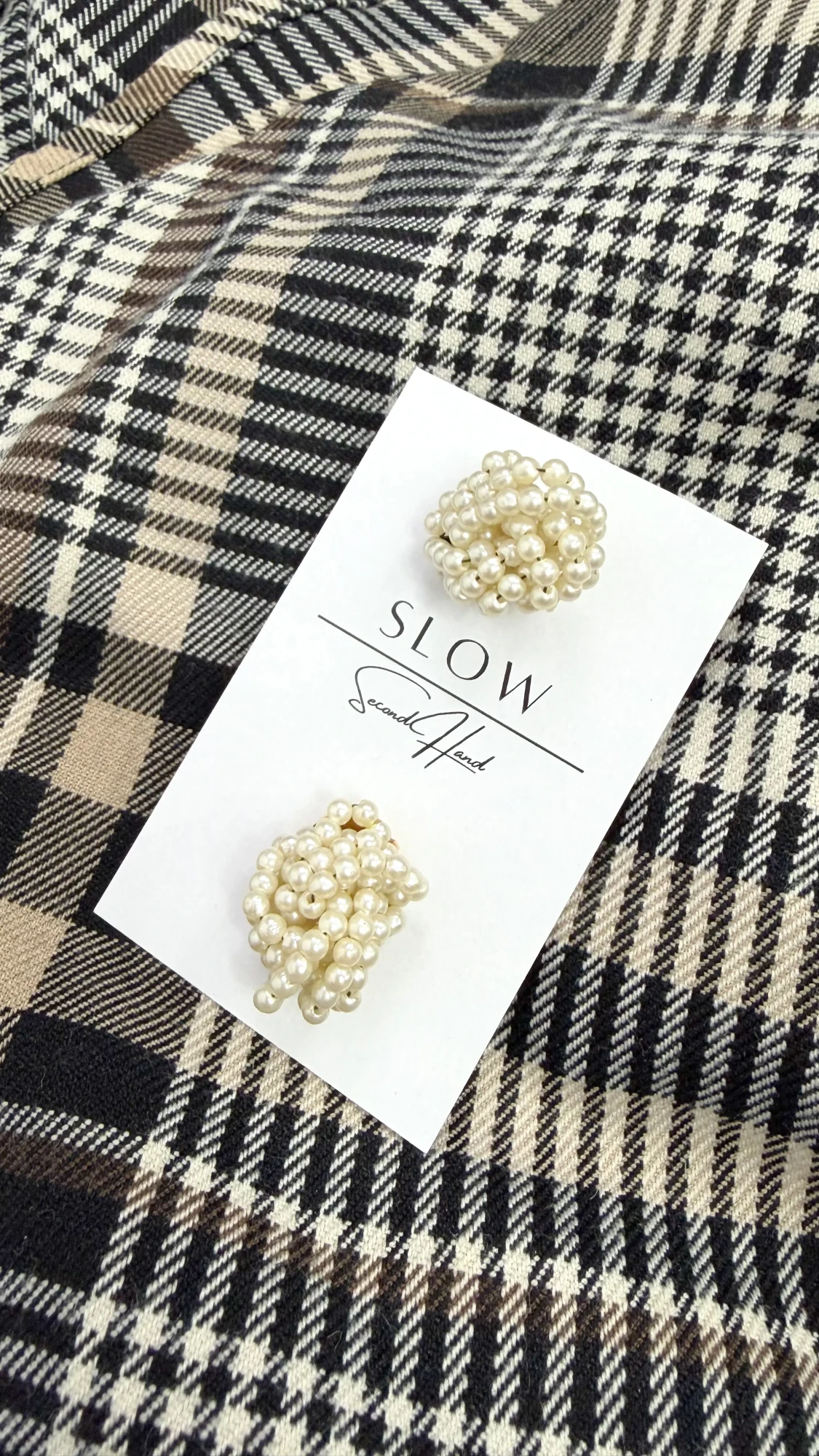 Kolczyki vintage perełki 