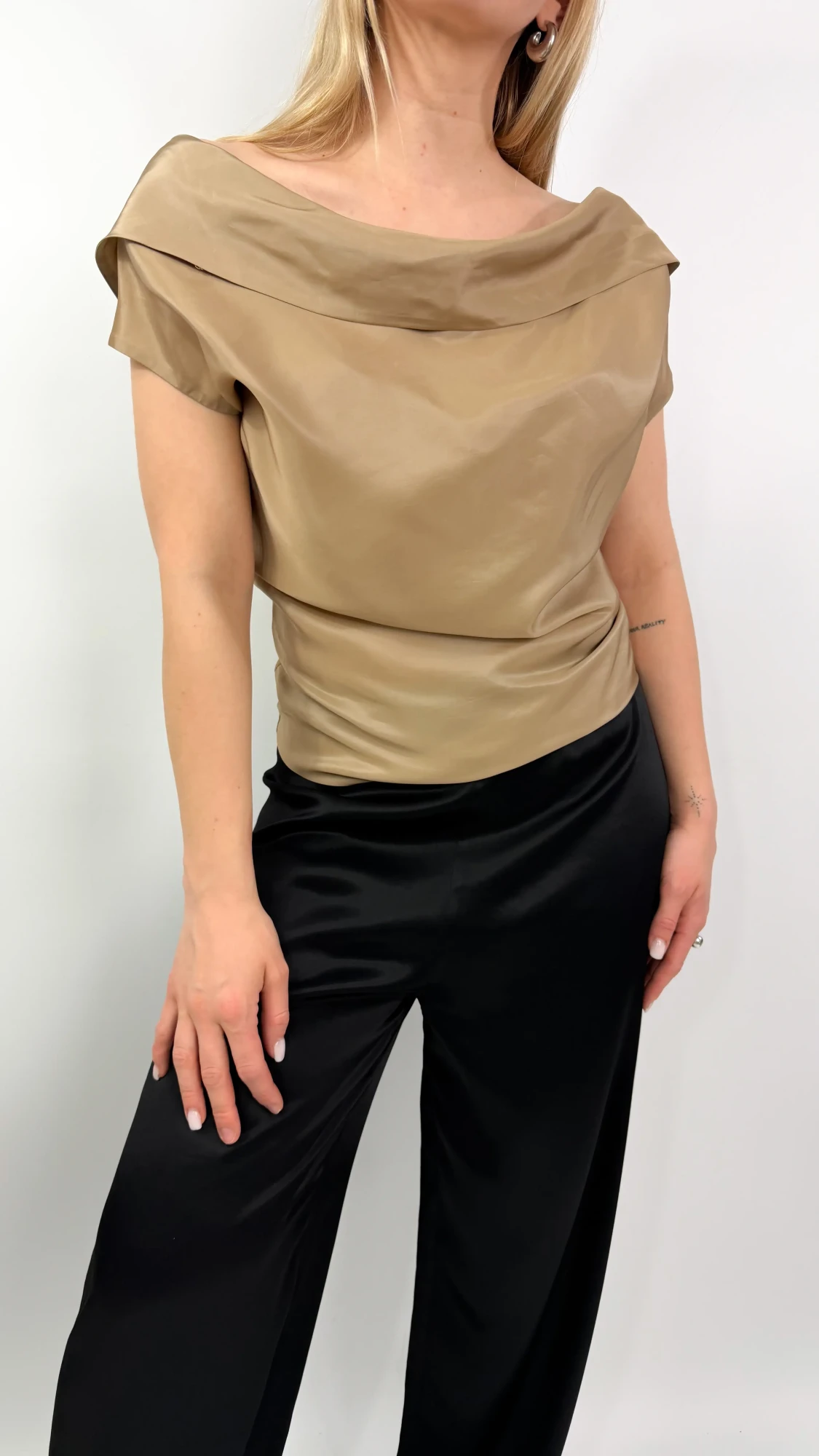 MARNI bluzka acetat/jedwab