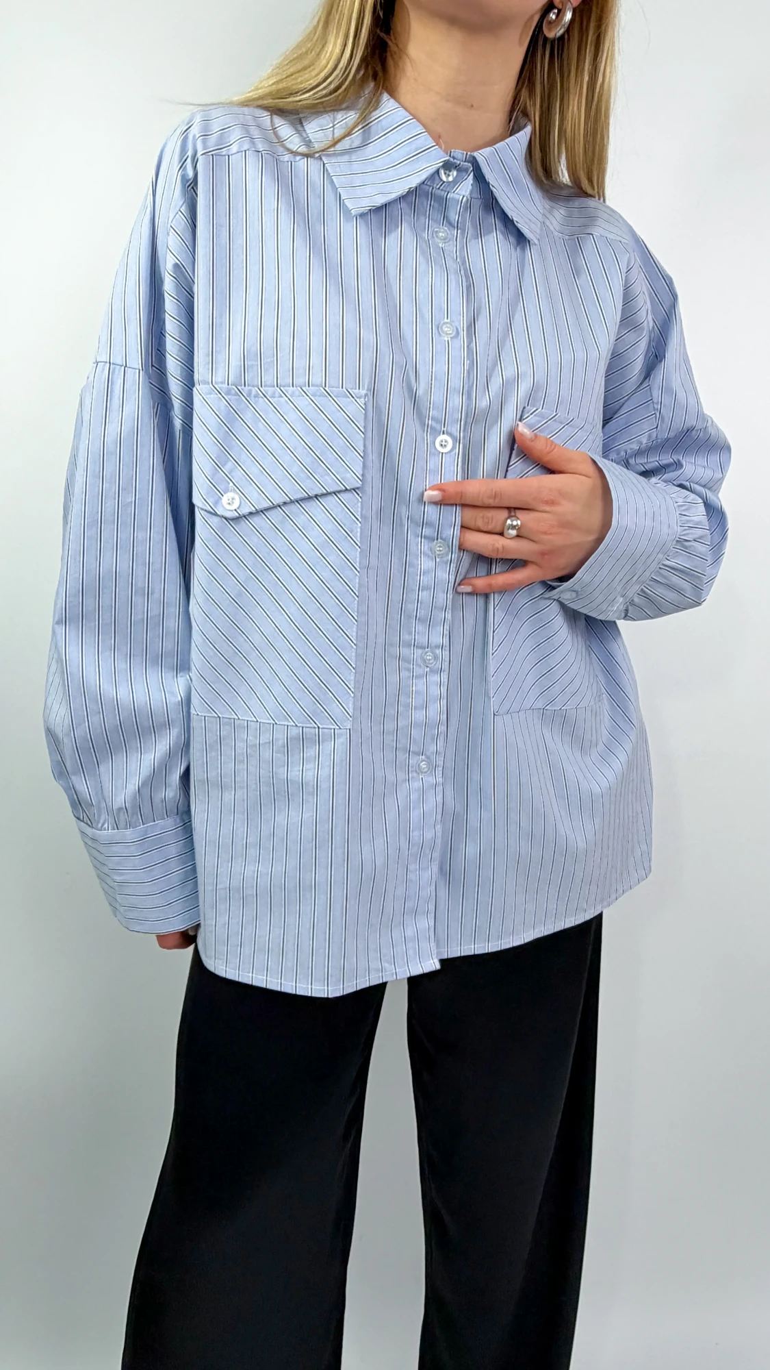 BY IC koszula oversize w paski