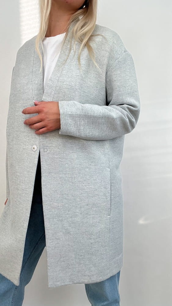 Part Two płaszcz szary 